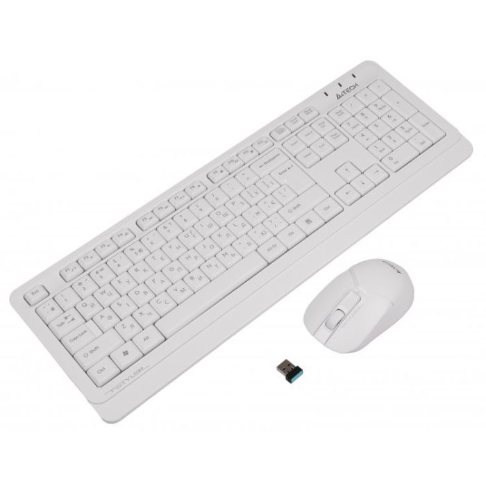Комплект A4Tech FG1012 Wireless White изображение 2
