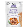 Вологий корм для кішок Brit Care Cat pouch для кошенят 85 г (пікантний лосось у желе) (8595602540594)