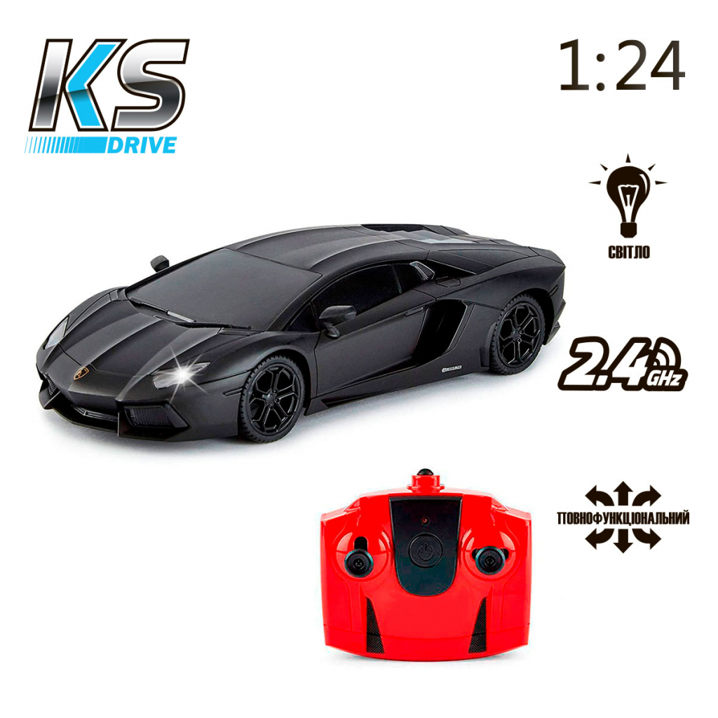 Радиоуправляемая игрушка KS Drive Lamborghini Aventador LP 700-4 (1:24, 2.4Ghz, оранжевый) (124GLBO) изображение 6