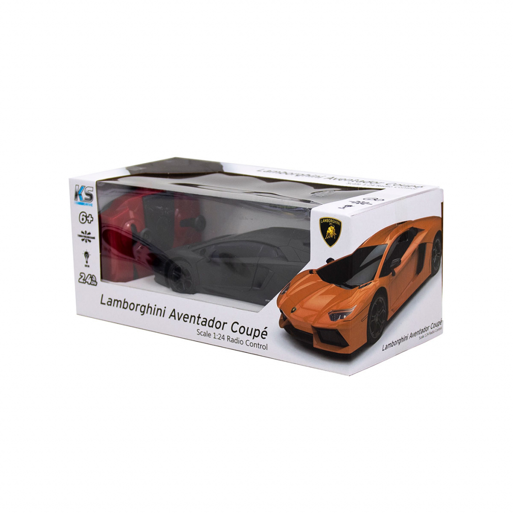 Радиоуправляемая игрушка KS Drive Lamborghini Aventador LP 700-4 (1:24, 2.4Ghz, черный) (124GLBB) изображение 8