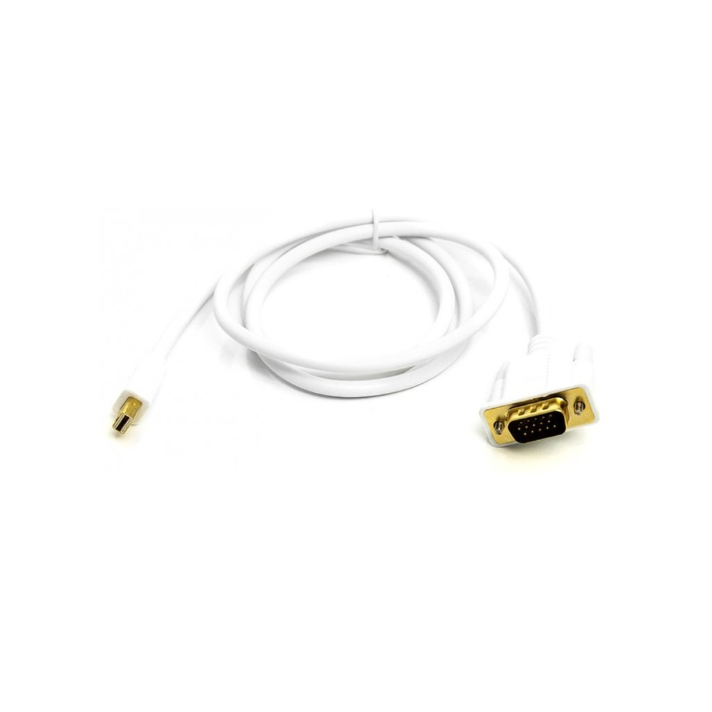 Кабель мультимедийный mini DisplayPort (M) to VGA (M), 1.0m, white PowerPlant (CA912155)