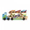 Игровой набор Melissa&Doug деревянный мегатягач автомобилей (MD12759) изображение 4