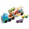 Игровой набор Melissa&Doug деревянный мегатягач автомобилей (MD12759)