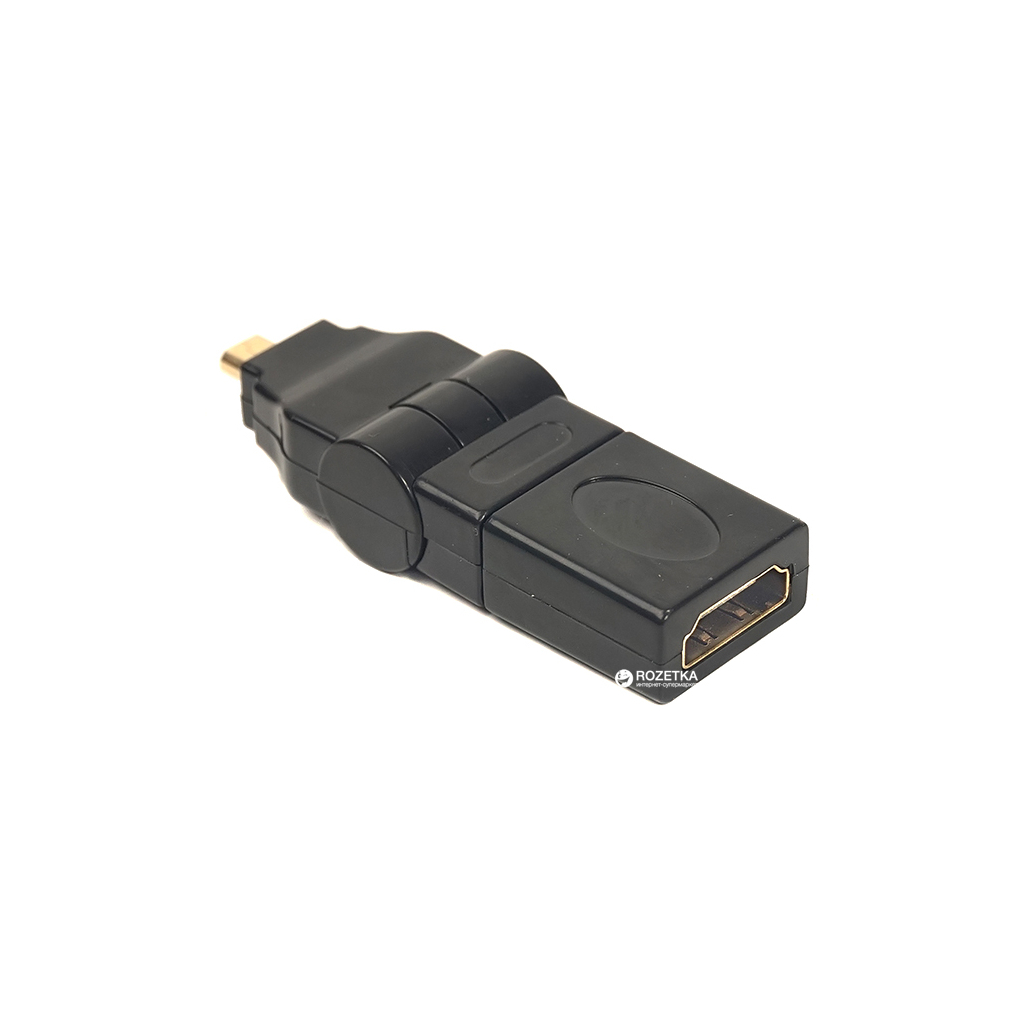 Переходник HDMI AF to micro HDMI AM, 360 degree PowerPlant (CA910618) изображение 2