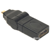 Переходник HDMI AF to micro HDMI AM, 360 degree PowerPlant (CA910618) изображение 2