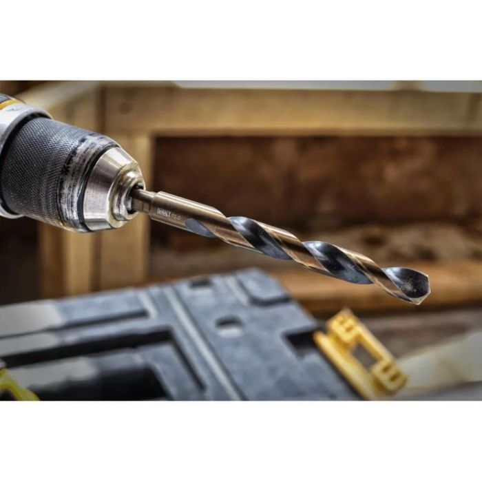 Набор сверл DeWALT по металлу Black&Gold HSS-G, 14 шт, кейс Tough Case (DT70727) изображение 4