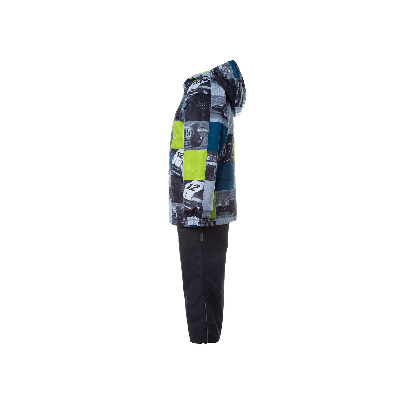 Комплект верхней одежды Huppa REX 45080014 лайм с принтом/тёмно-серый 110 (4741468877631) изображение 3