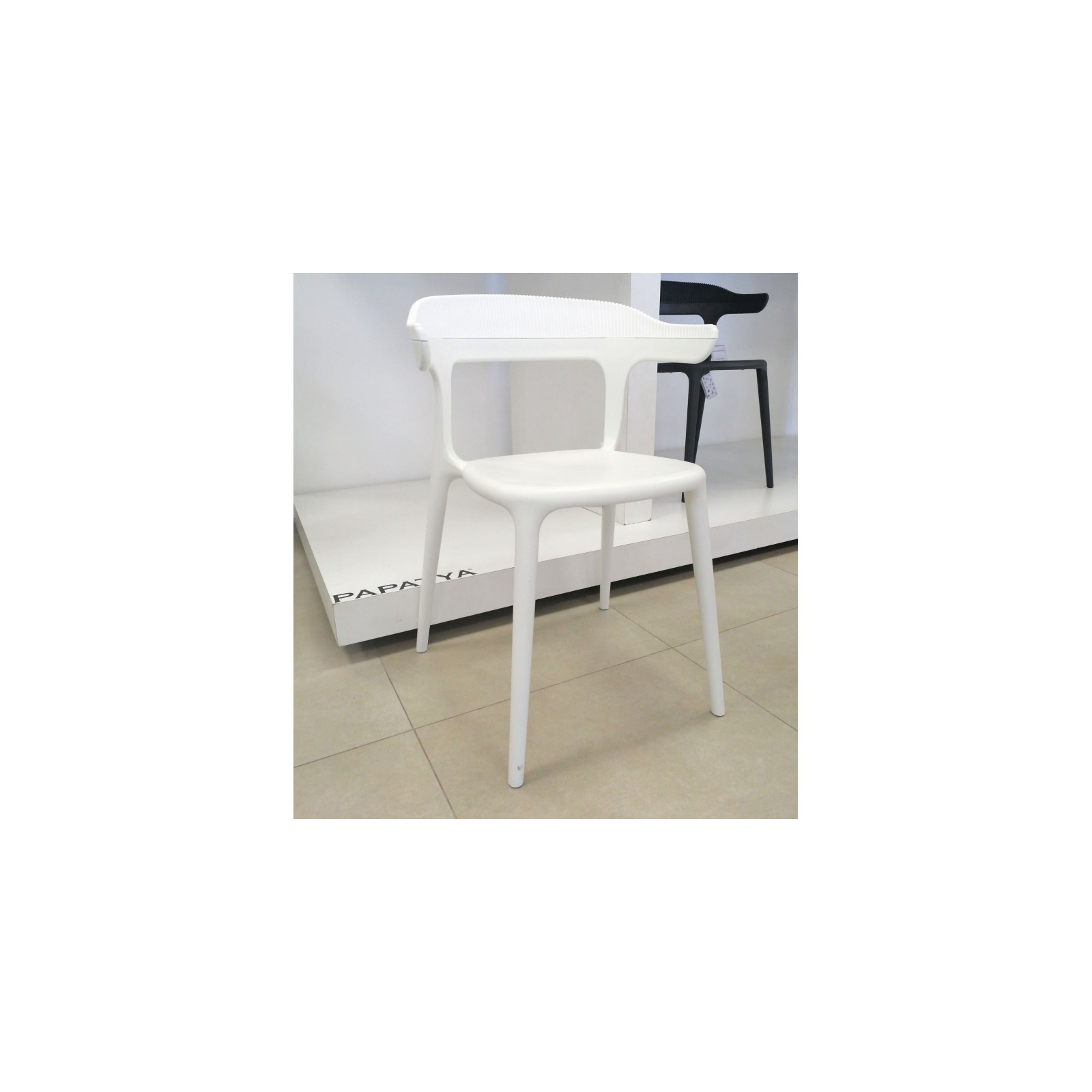 Кухонный стул PAPATYA luna белое, верх прозрачно-чистый (2332) изображение 2