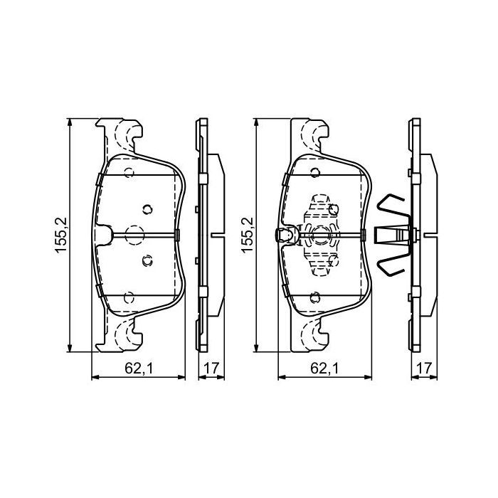 Гальмівні колодки Bosch 0 986 494 695 зображення 6
