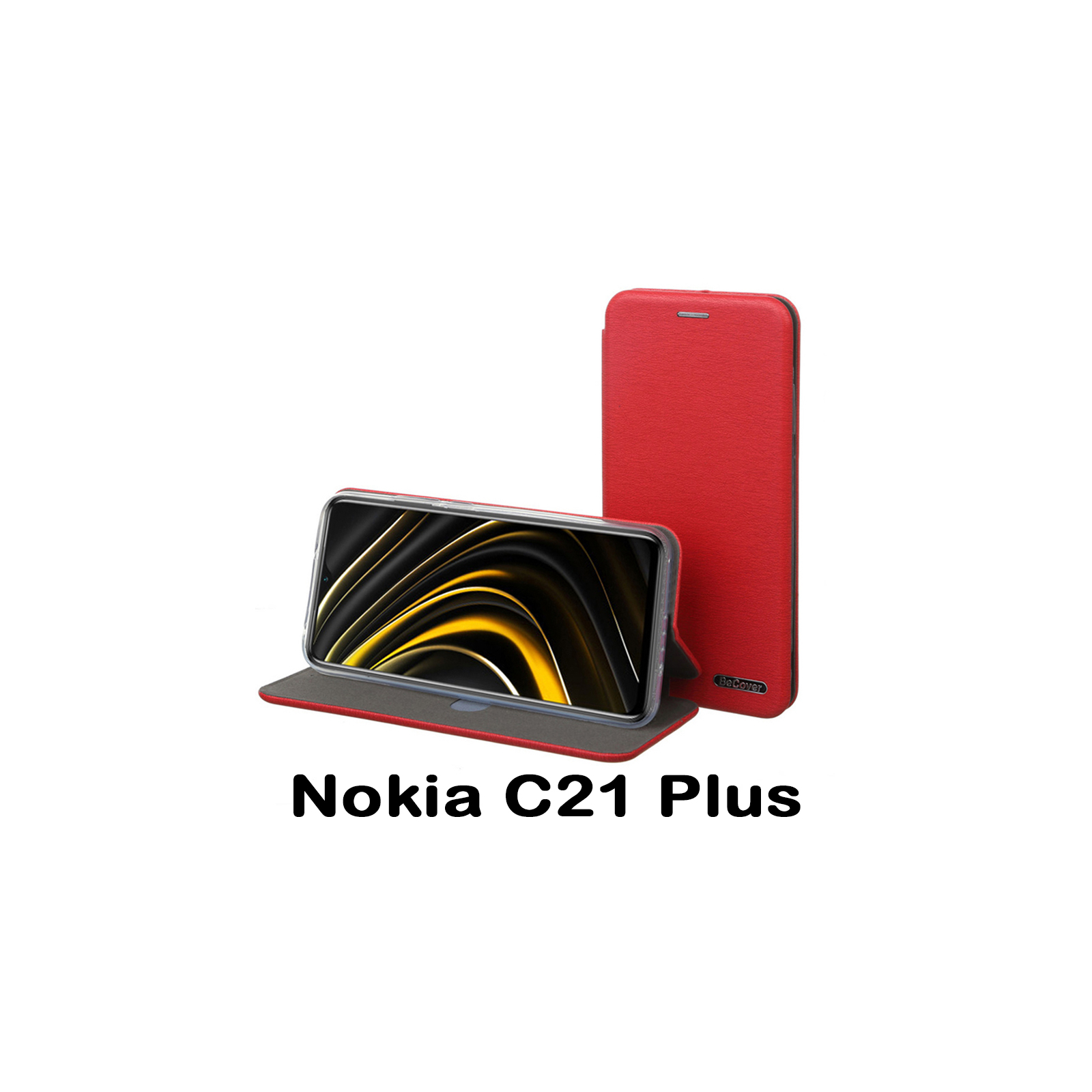 Чохол до мобільного телефона BeCover Exclusive Nokia C21 Plus Burgundy Red (707918)