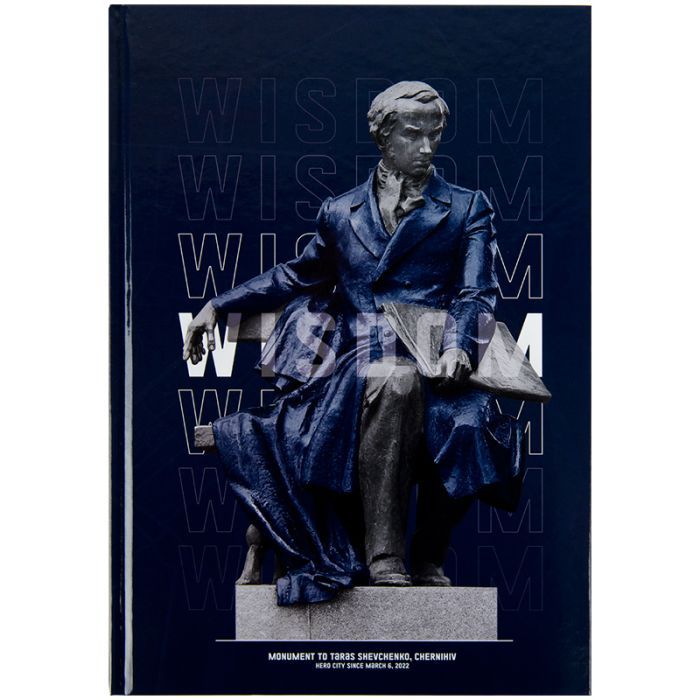 Канцелярская книга Axent Wisdom А4, 96 листов, клетка, темно-синяя (8422-553-A)