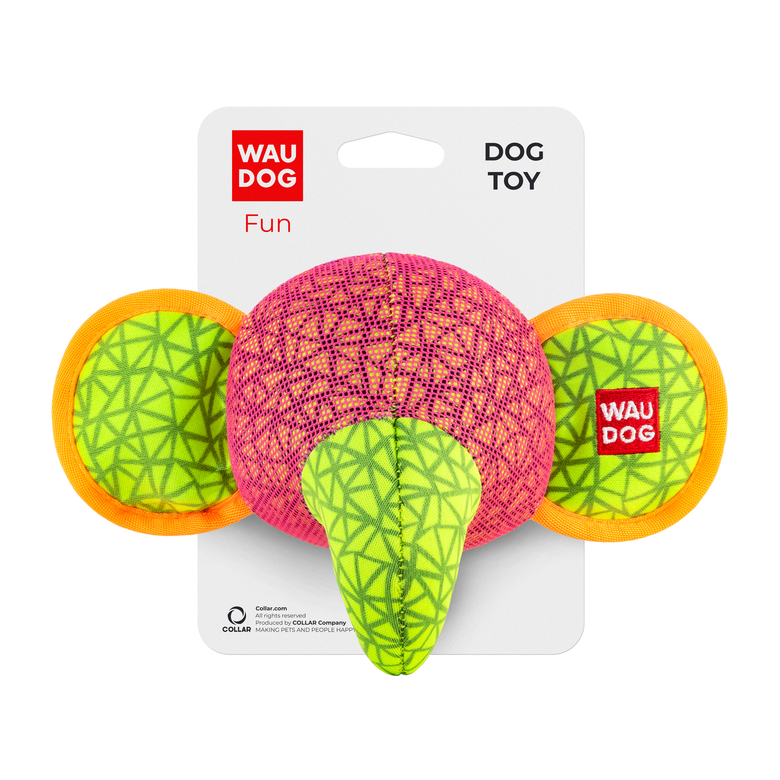 Игрушка для собак WAUDOG Fun Слон 20х14 см розовая (62047)