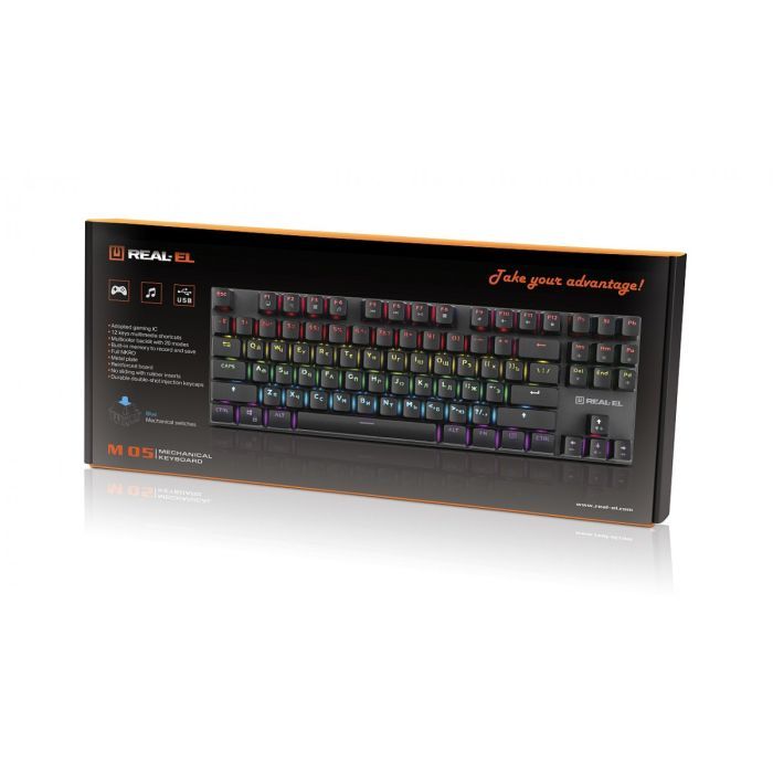 Клавиатура REAL-EL M 05 Grey изображение 10