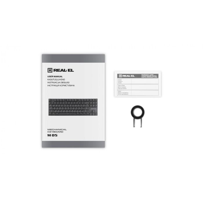 Клавиатура REAL-EL M 05 Grey изображение 9