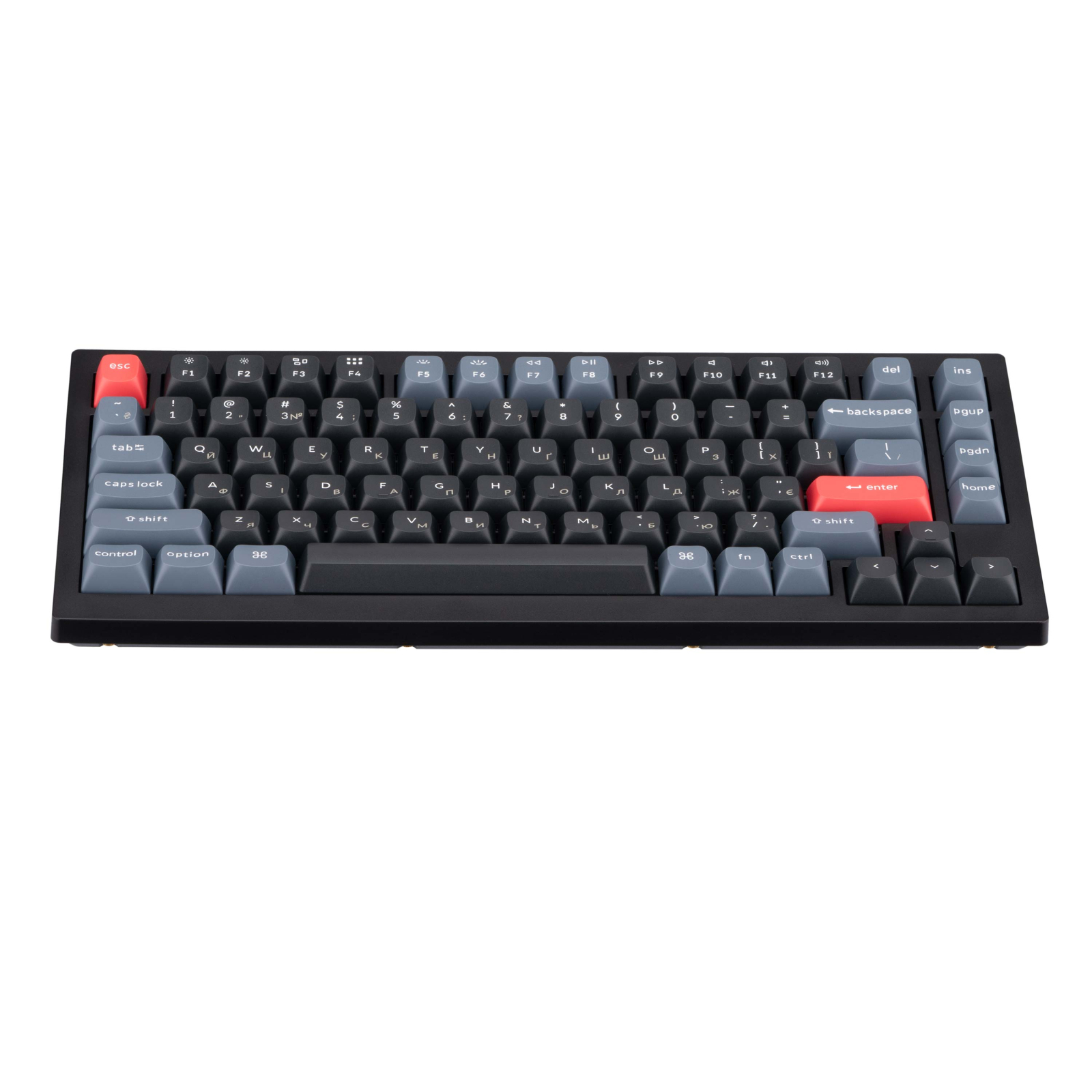 Клавіатура Keychron V1 84 Key QMK Gateron G PRO Brown Hot-Swap RGB Carbon Black (V1B3_KEYCHRON) зображення 4