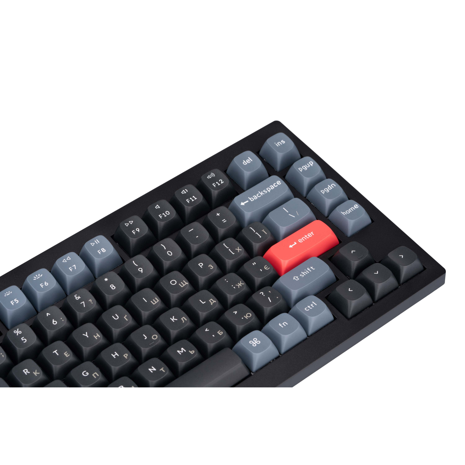 Клавиатура Keychron V1 84 Key QMK Gateron G PRO Brown Hot-Swap RGB Carbon Black (V1B3_KEYCHRON) изображение 8