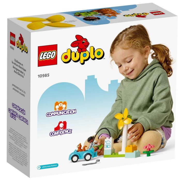 Конструктор LEGO DUPLO Town Вітрова турбіна та електромобіль 16 деталей (10985) зображення 5