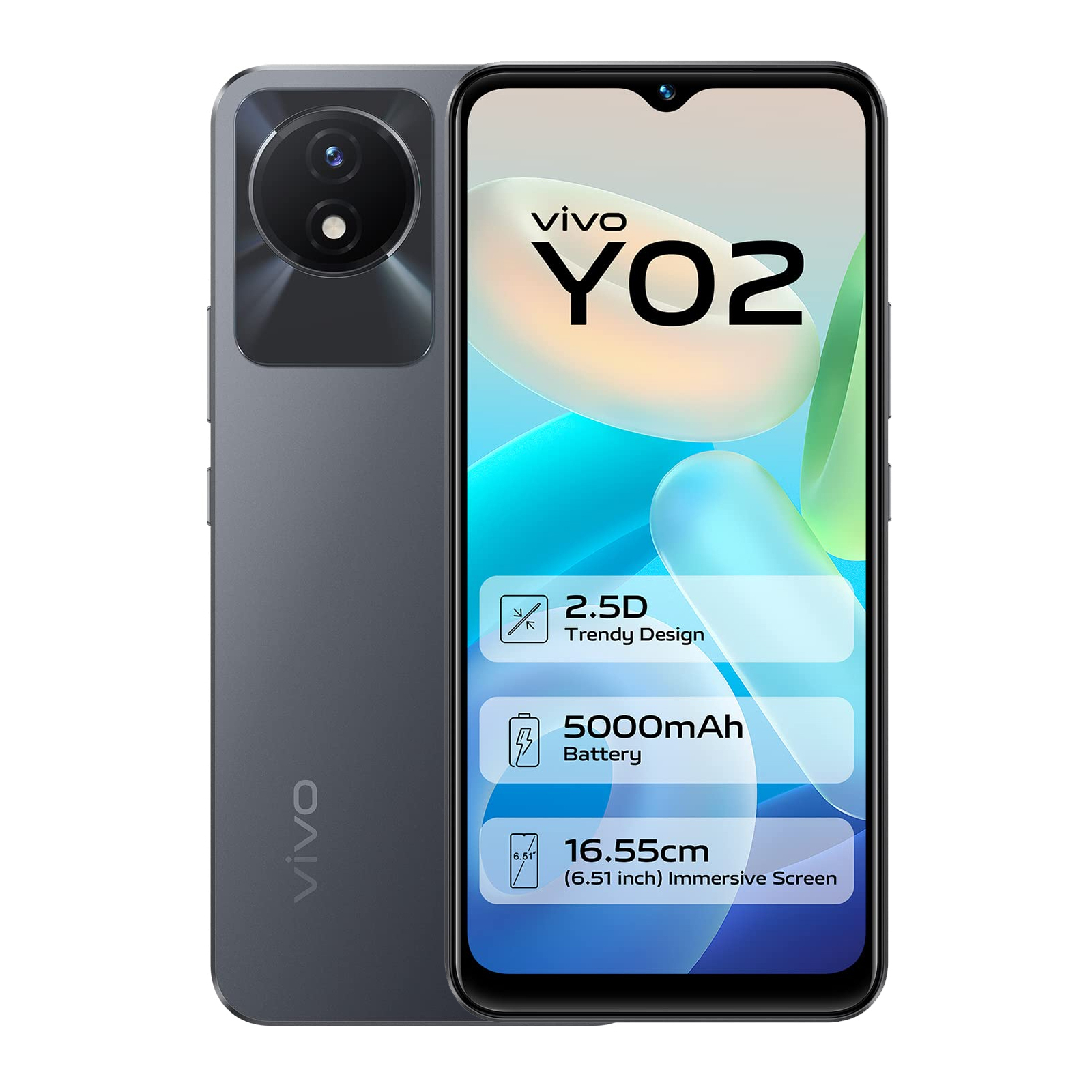 Мобильный телефон Vivo Y02 2/32GB Cosmic Grey