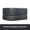 Клавиатура Logitech ERGO K860 for Business Bluetooth/Wireless UA Black (920-010352) изображение 2