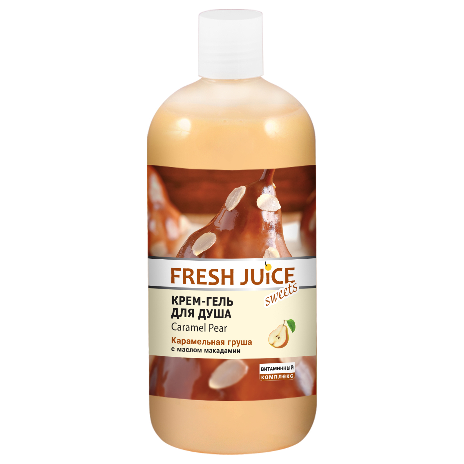 Гель для душу Fresh Juice Caramel Pear 500 мл (4823015937538)