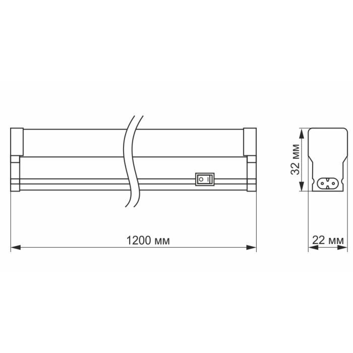 Світильник TITANUM LED Т5  20W 1.2М 5000K (TL-T5-20125) зображення 4