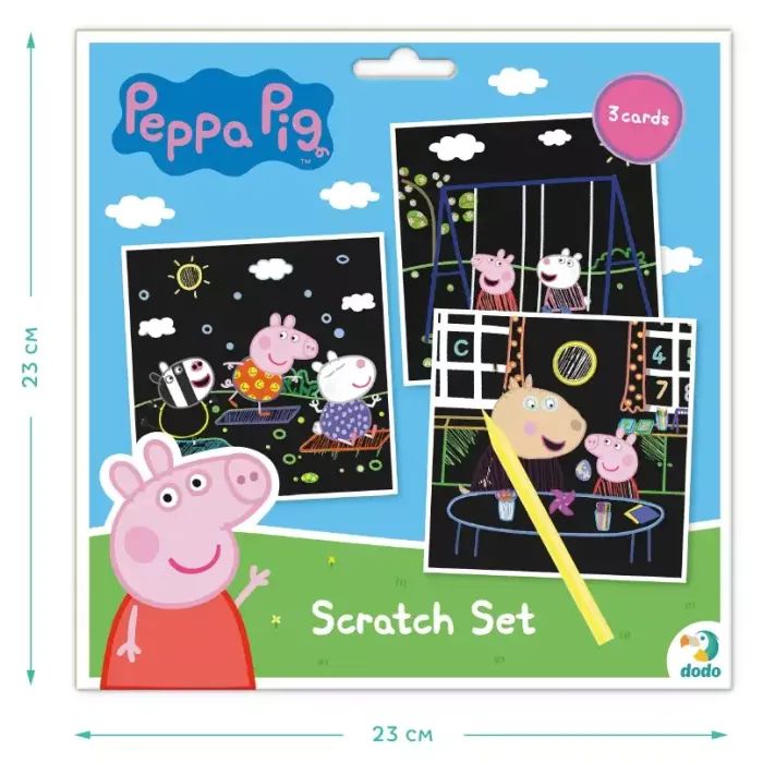 Набір для творчості DoDo гравюр Peppa Pig 3 шт (200186) зображення 4