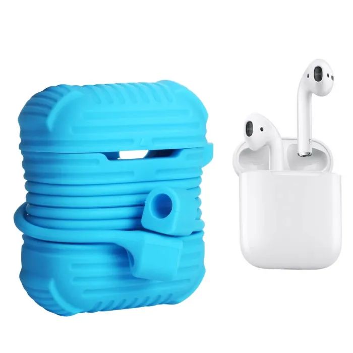 Чехол для наушников Armour i-Smile для Apple AirPods IPH1437 Blue (702331)