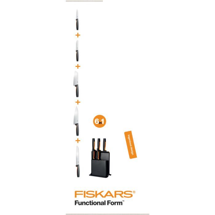 Набір ножів Fiskars Functional Form 3 шт (1057555) зображення 4