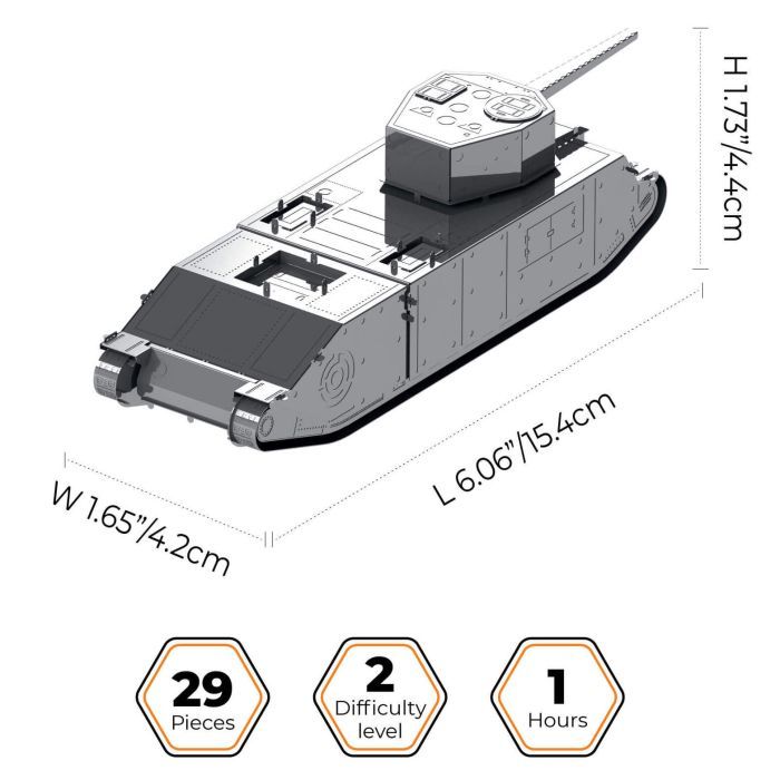 Конструктор Metal Time колекційна модель TOG II (MT067) зображення 2