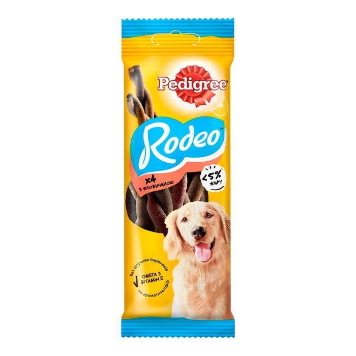 Лакомство для собак Pedigree Rodeo для чистки зубов 70 г (4008429090110)