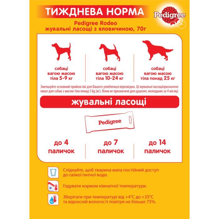 Лакомство для собак Pedigree Rodeo для чистки зубов 70 г (4008429090110) изображение 6