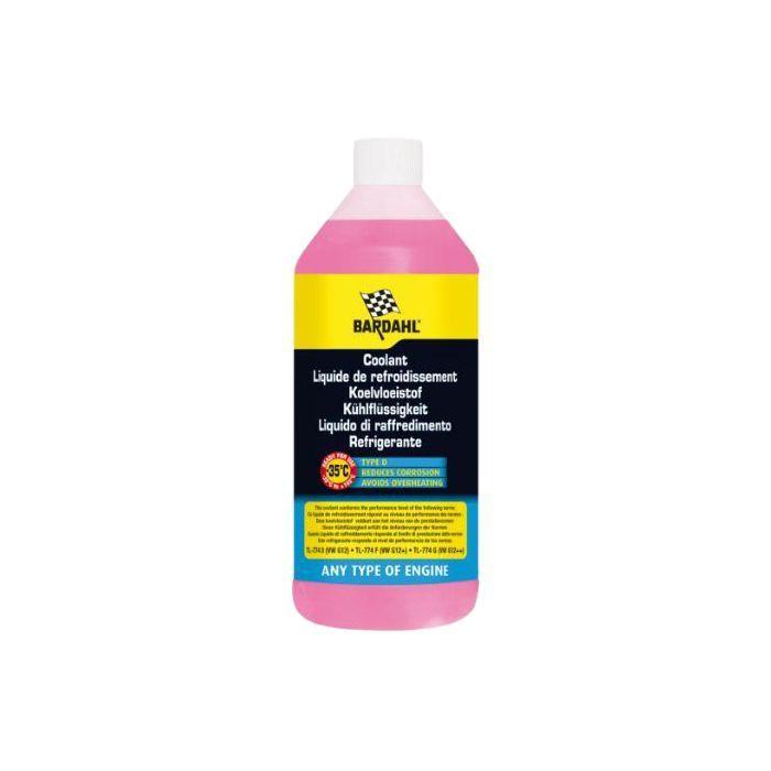Антифриз BARDAHL G12+ (-35) LIQUIDE DE REFROIDISSEMENT ROUGE красный 5л (8513)