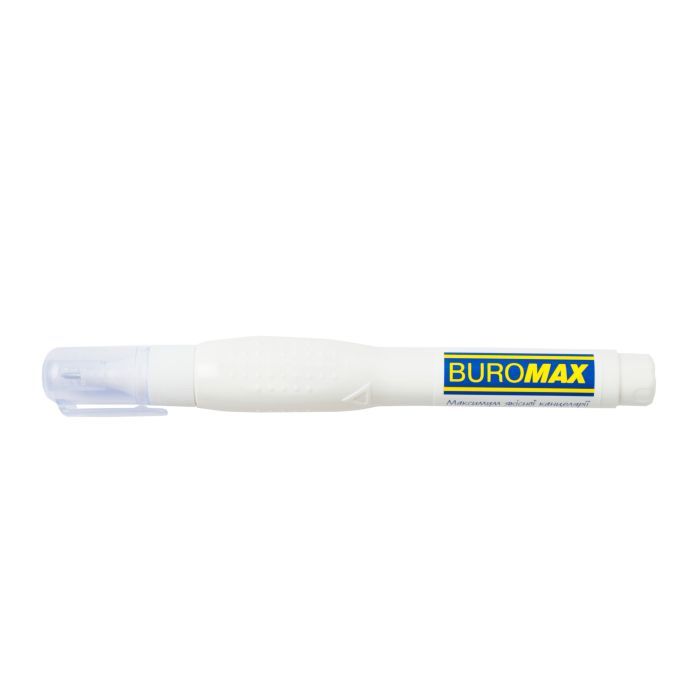 Корректор Buromax ручка 12 мл , спиртовая основа, металлический наконечник (BM.1034) изображение 2