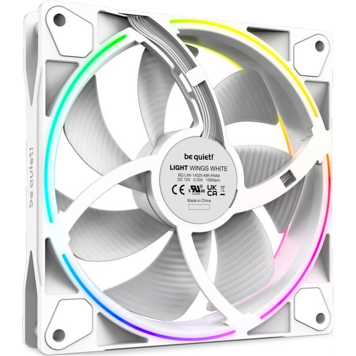 Кулер до корпусу Be quiet! Light Wings White 140mm PWM (BL102) зображення 3