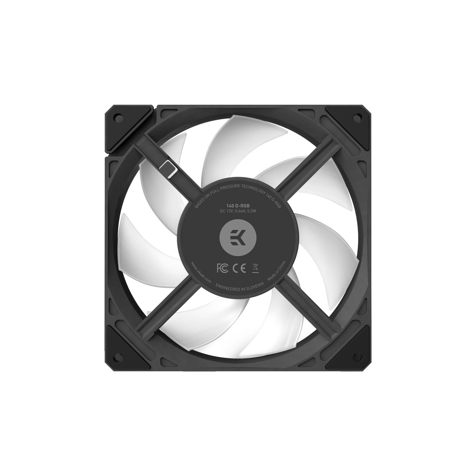 Кулер для корпуса Ekwb EK-Loop Fan FPT 140 D-RGB - Black (3831109897621) изображение 2