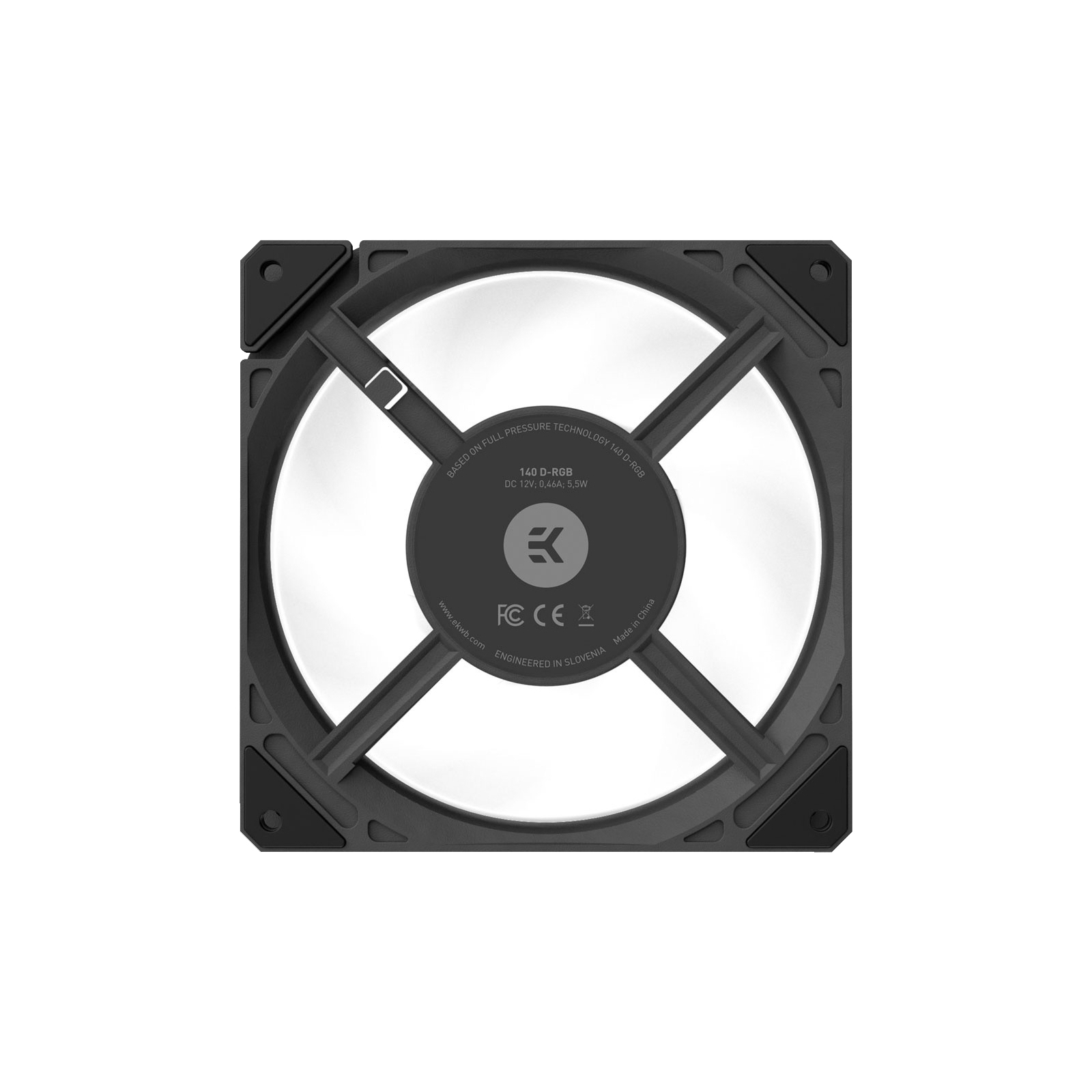 Кулер для корпуса Ekwb EK-Loop Fan FPT 140 D-RGB - Black (3831109897621) изображение 4