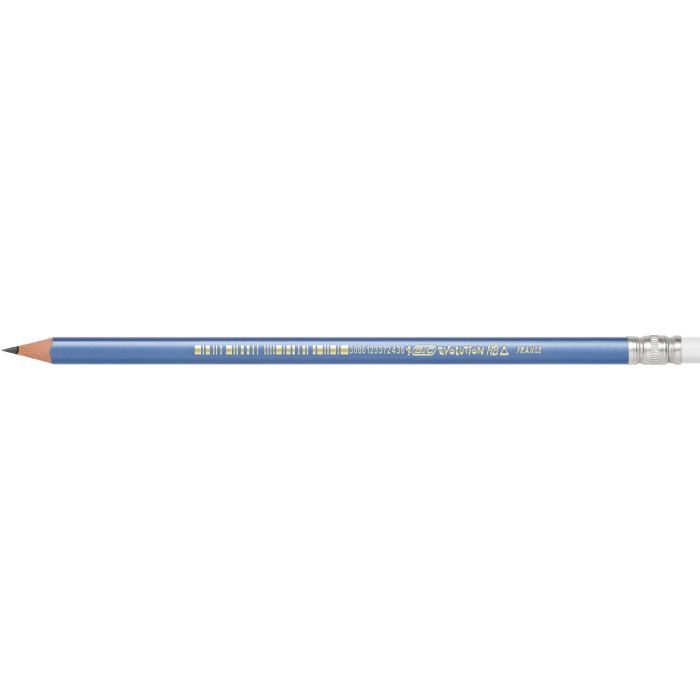 Карандаш графитный Bic Evolution Triangle НВ 2 мм с резинкой (bc964849)
