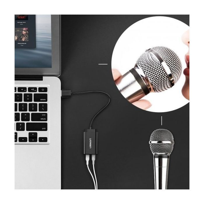 Звукова плата Ugreen US205 black (30724) зображення 7