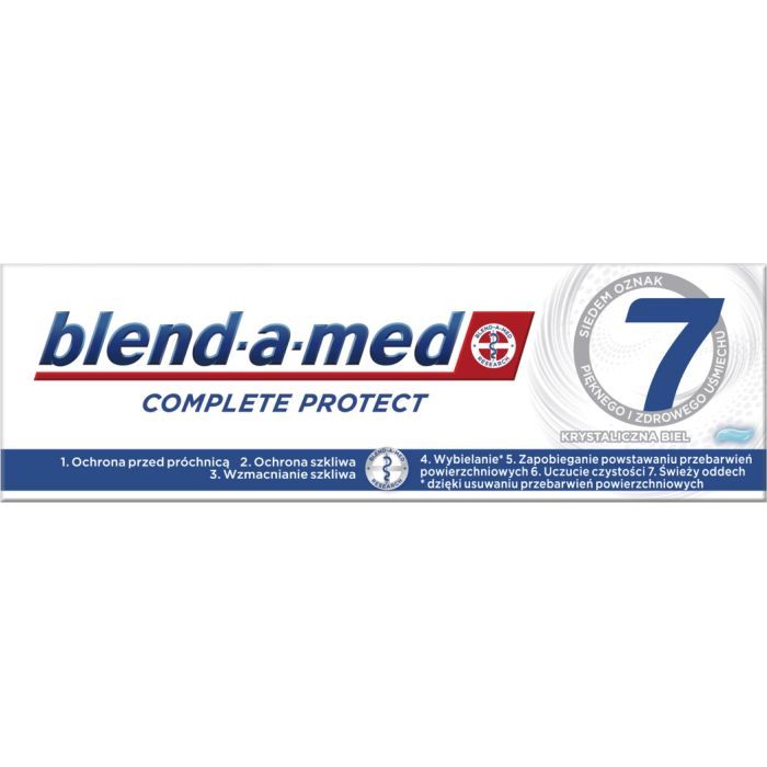 Зубная паста Blend-a-med Complete Protect 7 Кристальная белизна 75 мл (8001090716705) изображение 2