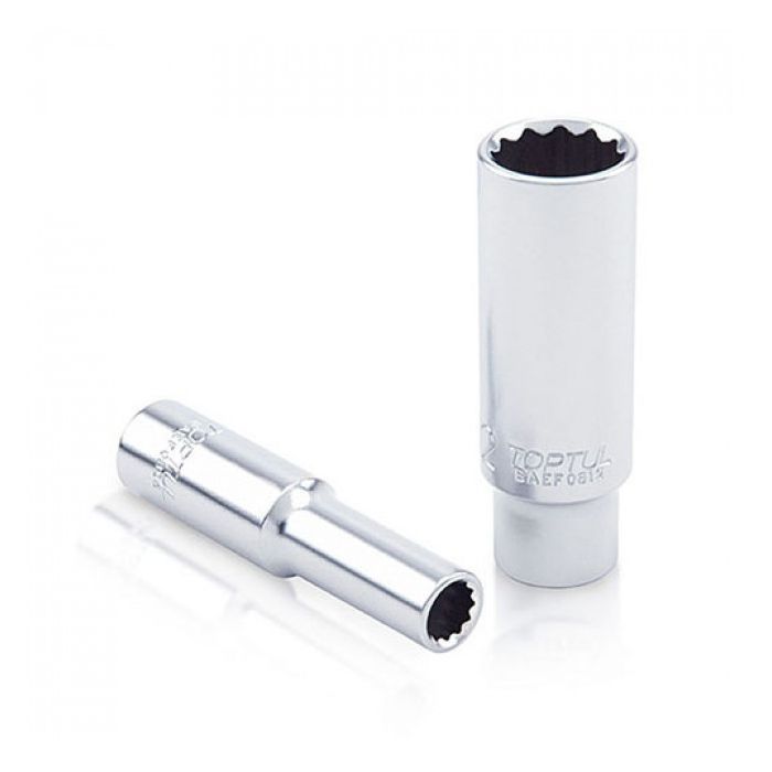 Головка торцевая Toptul 1/4" длинная 9мм 12-гранная (BAEF0809)