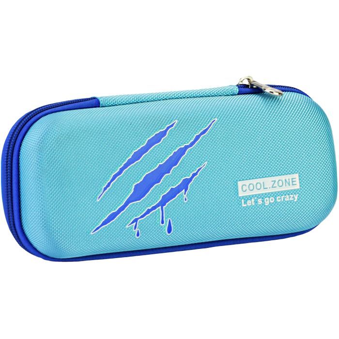 Пенал Cool For School с тиснением 1 отделение Голубой (B-8010-dk.blue)