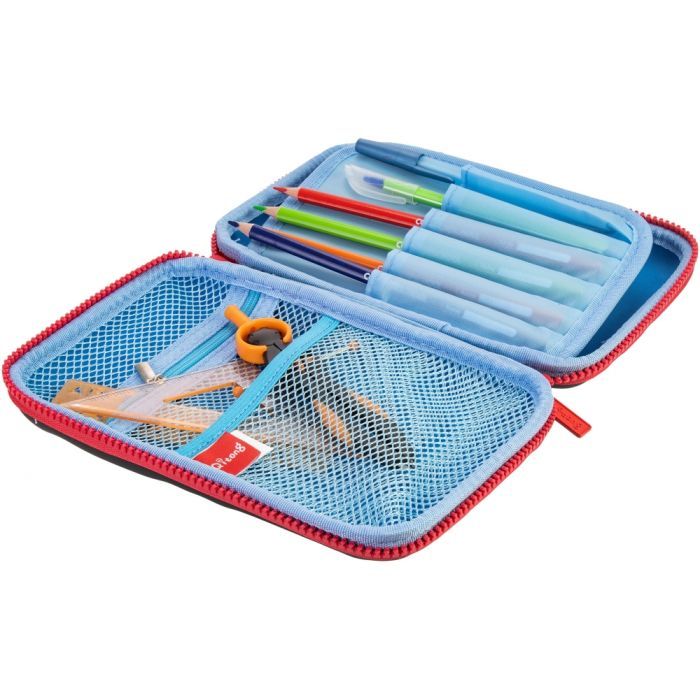 Пенал Cool For School 1 отделение с органайзером черный (QT-5622-Black) изображение 2