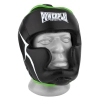 Боксерский шлем PowerPlay 3100 PU Чорно-зелений L (PP_3100_L_Black/Green)