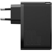 Зарядное устройство Baseus 2xUSB 100W GaN (2xUSB-C+2xUSB-A) black (CCGAN2P-L01) изображение 2