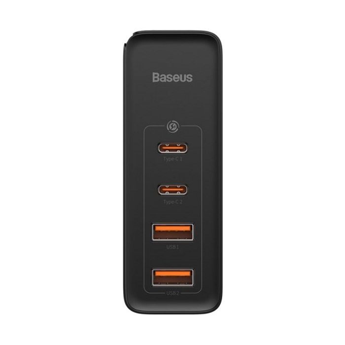Зарядное устройство Baseus 2xUSB 100W GaN (2xUSB-C+2xUSB-A) black (CCGAN2P-L01) изображение 3