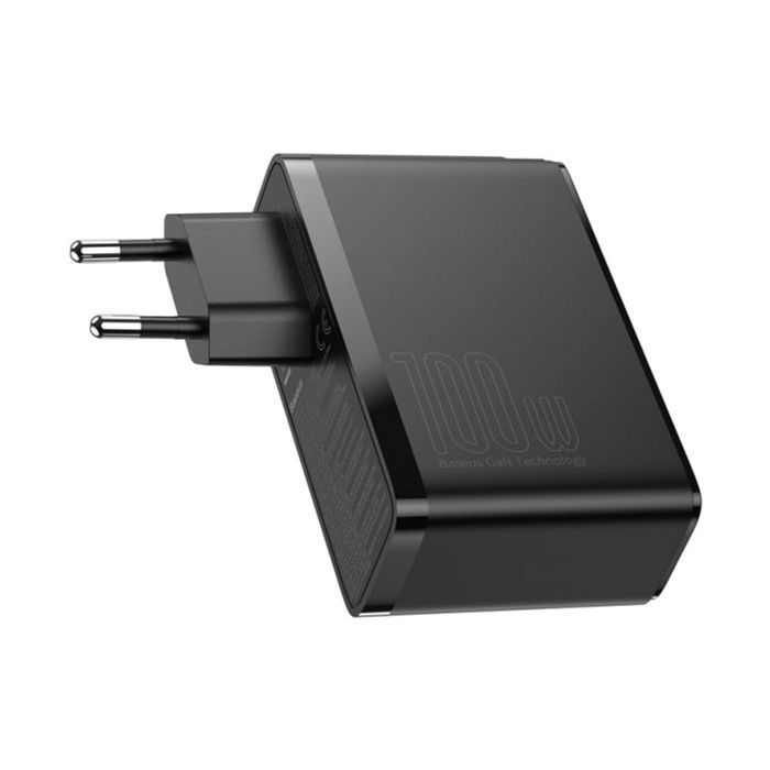Зарядное устройство Baseus 2xUSB 100W GaN (2xUSB-C+2xUSB-A) black (CCGAN2P-L01) изображение 4