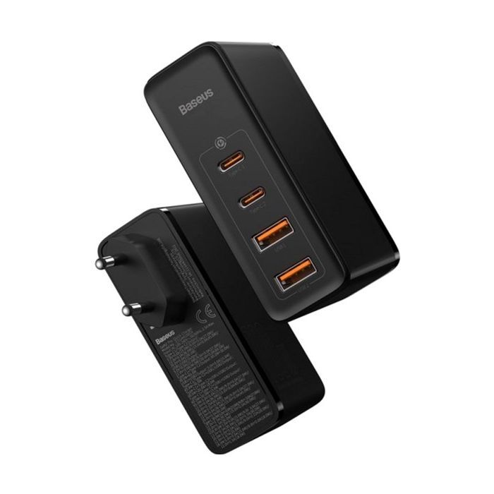 Зарядное устройство Baseus 2xUSB 100W GaN (2xUSB-C+2xUSB-A) black (CCGAN2P-L01) изображение 6