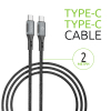 Дата кабель USB-C to USB-C 2.0m CBGPD100WTT2 100W Intaleo (1283126559570) зображення 3