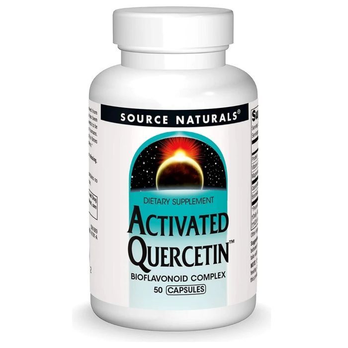 Антиоксидант Source Naturals Кверцетин Активированный, Activated Quercetin, 50 капсул (SN1689)