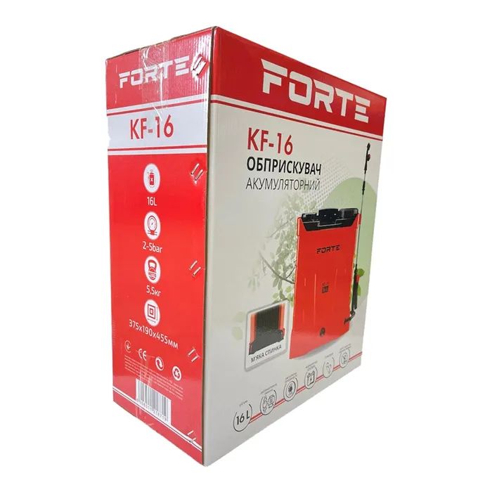 Опрыскиватель Forte аккумуляторный KF-16 8АН/12V, 2-4 бар, 16л (121871) изображение 8